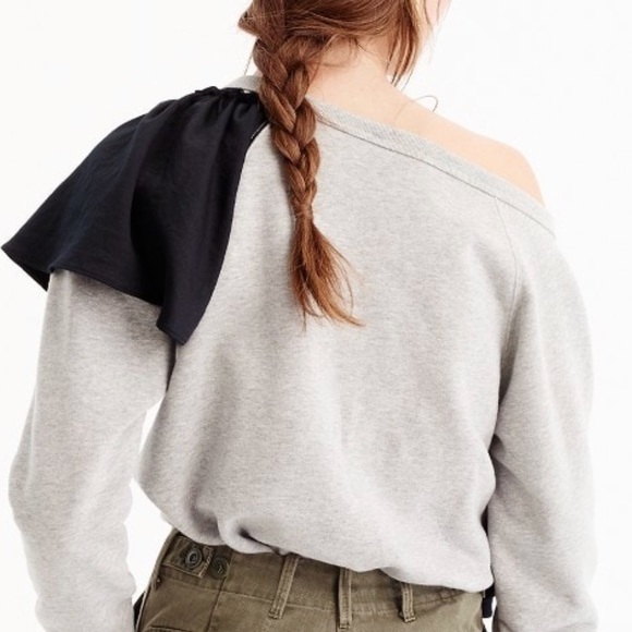 Jcrew Ruffle sweatshirt - Picture 2 of 3